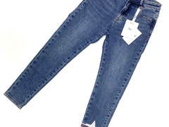 Женские джинсы Christian Dior голубые со звездой