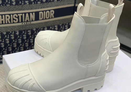 Женские кожаные ботинки Christian Dior DiorIron белые
