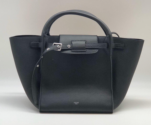 Женская кожаная сумка Celine Big Bag черная