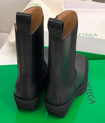 Женские черные ботинки Bottega Veneta