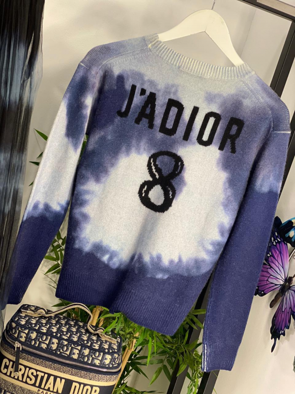 Женский голубой джемпер Christian Dior JaDior