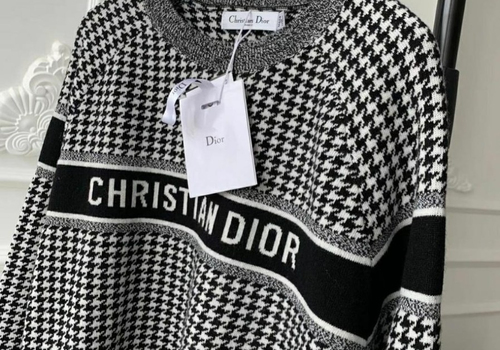 Женский серый джемпер Christian Dior