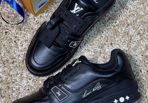 Мужские кроссовки Louis Vuitton Trainer черные