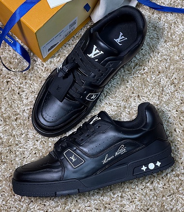Мужские кроссовки Louis Vuitton Trainer черные