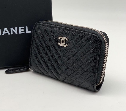 Женский черный кошелек Chanel