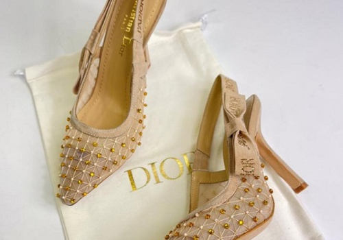 Босоножки Christian Dior бежевые