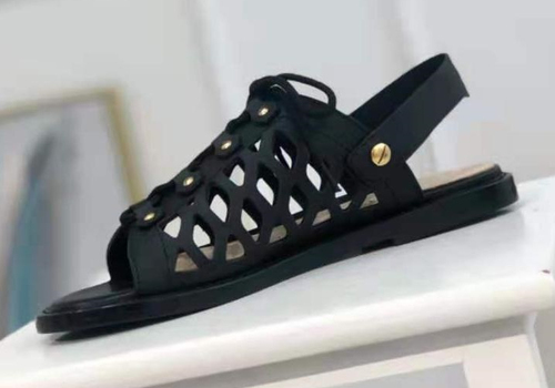 Кожаные сандалии Christian Dior черные
