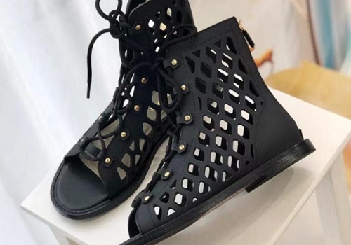 Женские черные ботинки Christian Dior