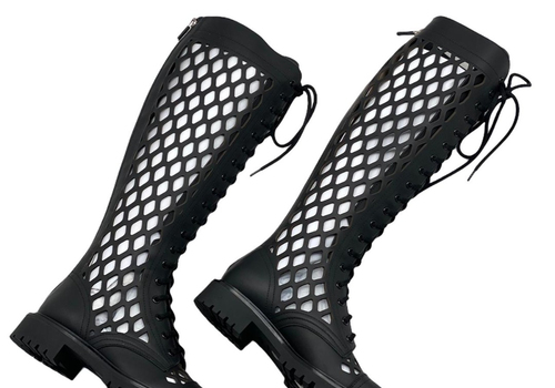 Женские черные ботинки Christian Dior  D-Trap