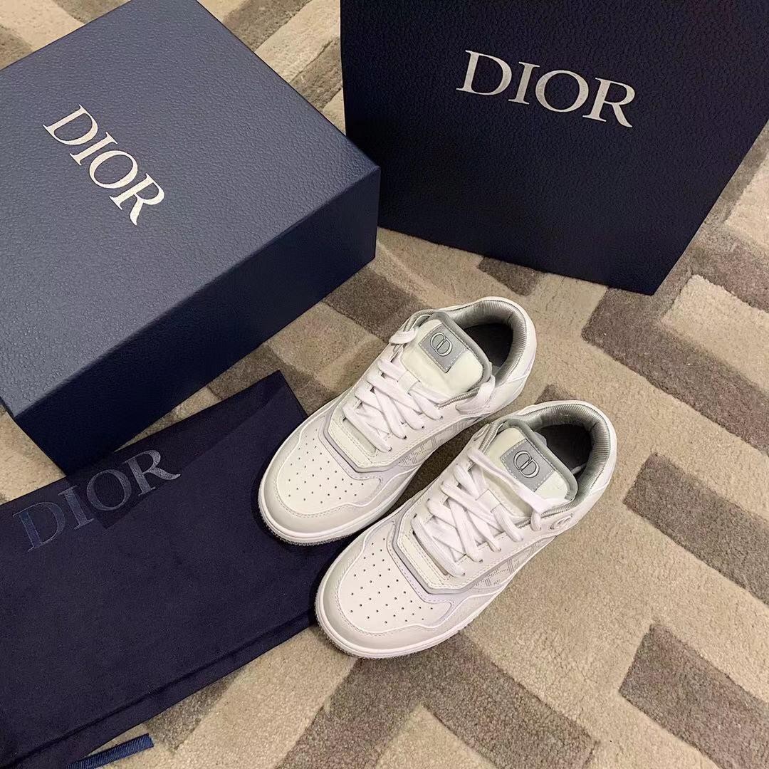 Женские белые кеды Christian Dior