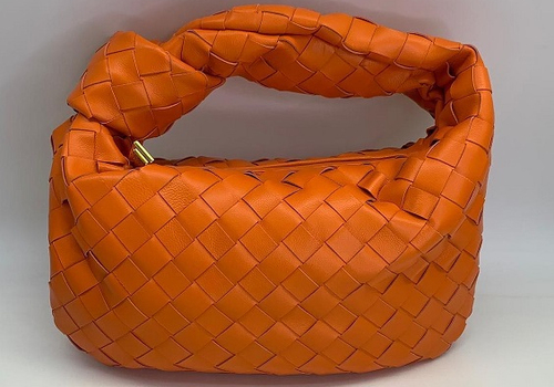 Оранжевая кожаная сумка Bottega Veneta Jodie