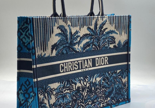 Сумка-тоут Christian Dior Book Tote синяя