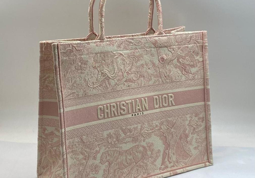 Сумка-тоут Christian Dior Book Tote розовая