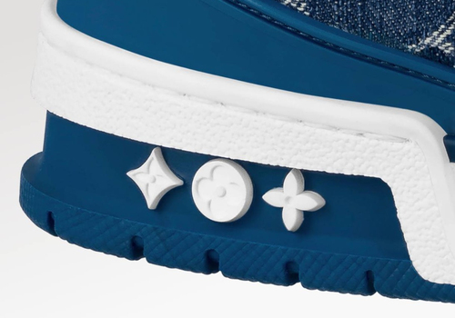 Голубые кроссовки Louis Vuitton Trainer