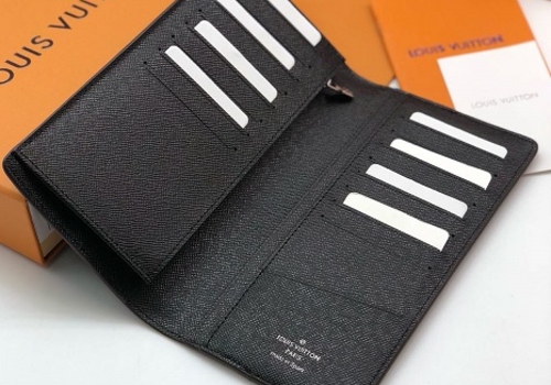 Бумажник Louis Vuitton канва коричневый с синим
