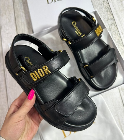 Женские сандалии Christian Dior черные