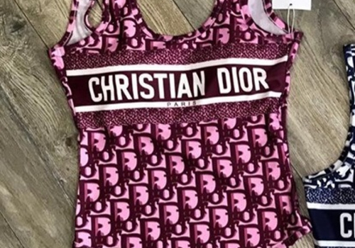 Купальник Christian Dior красный