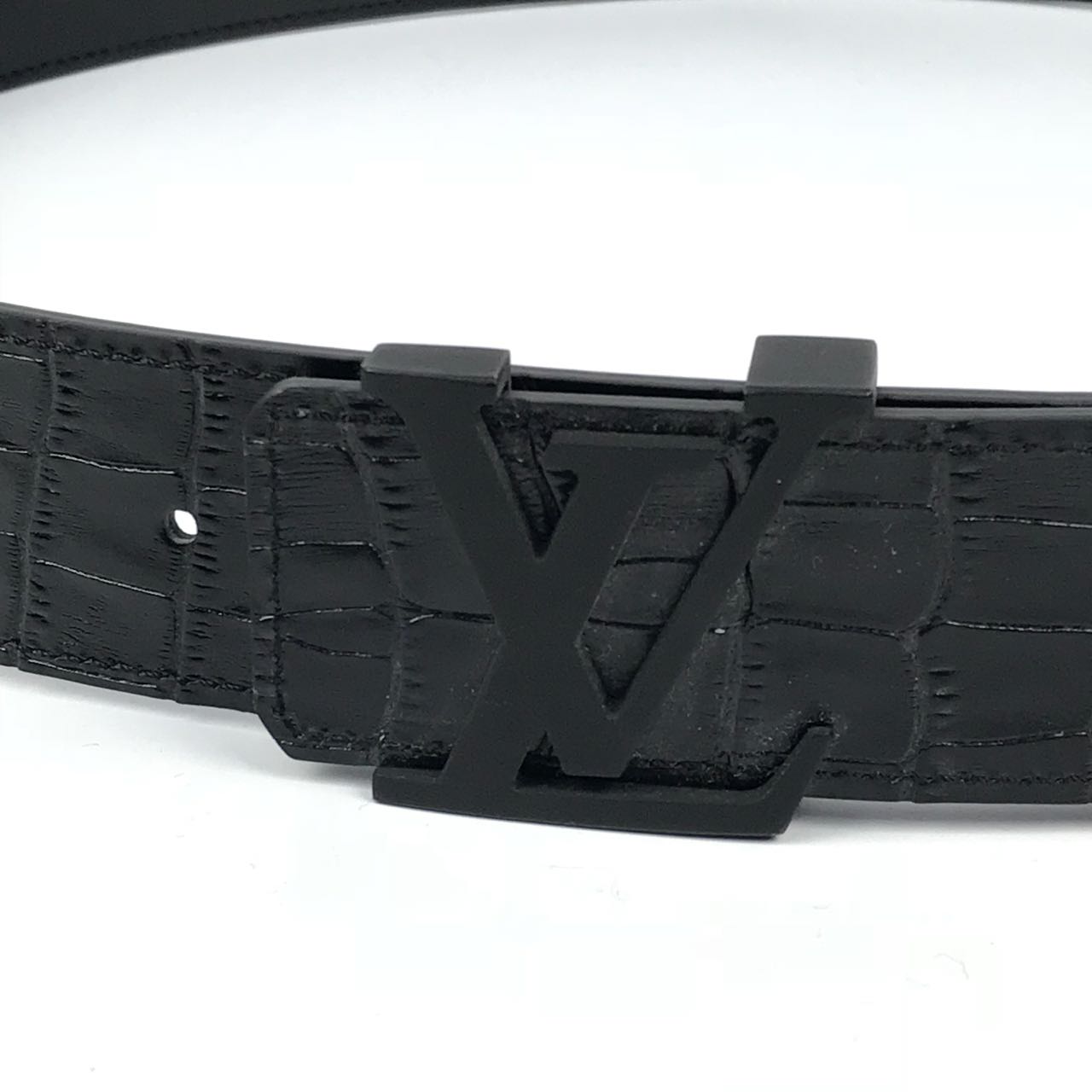 Ремень Louis Vuitton черный кожаный