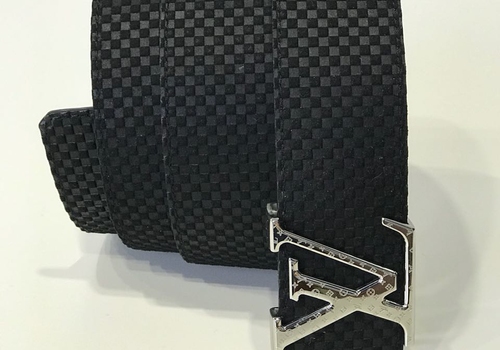 Louis Vuitton ремень черный кожаный