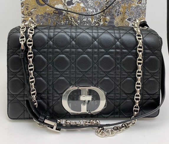 Женская сумка Christian Dior Caro Maxi черная
