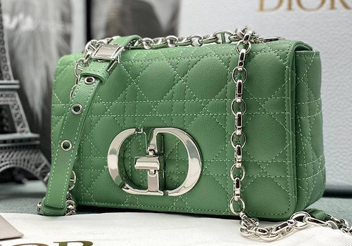 Женская сумка Christian Dior Caro Mini зеленая
