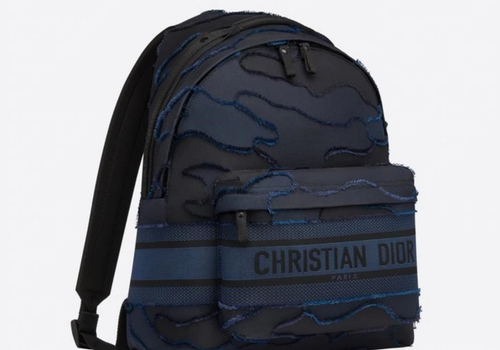 Синий рюкзак Christian Dior