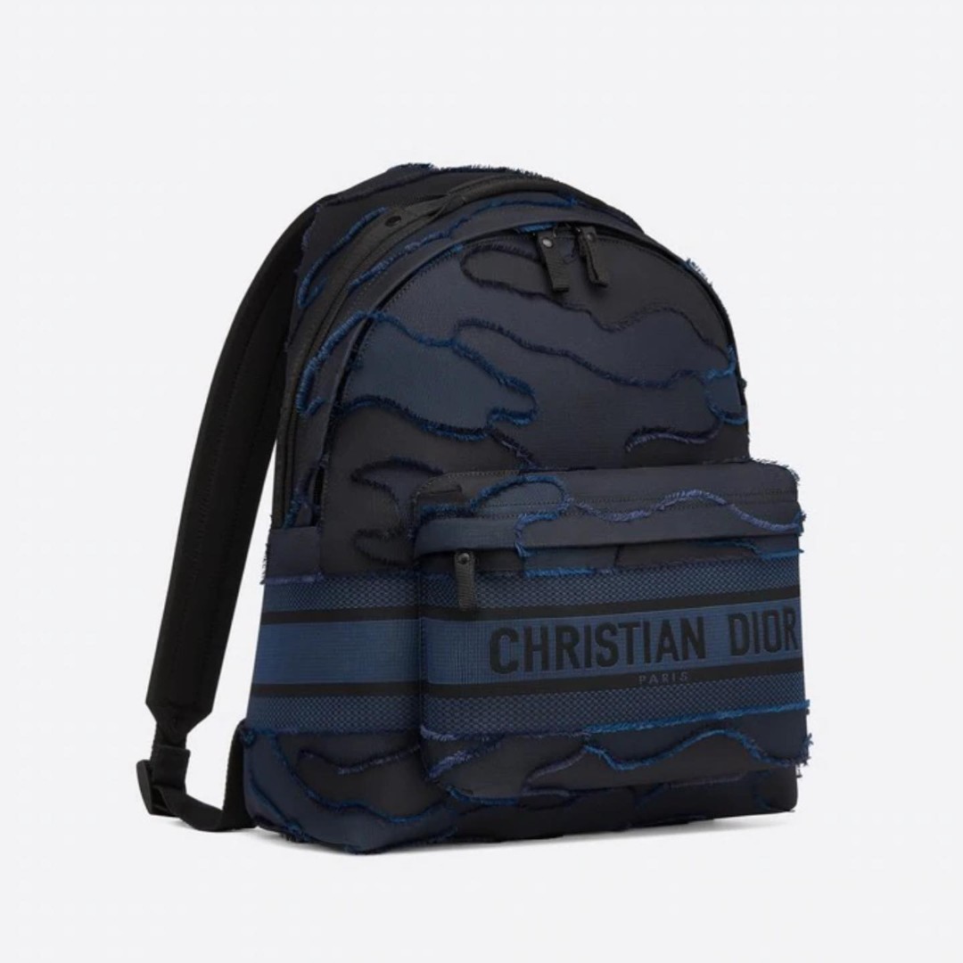 Синий рюкзак Christian Dior