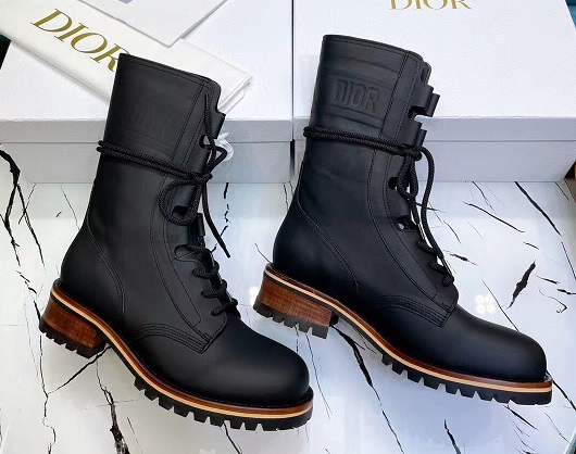 Черные женские ботинки Christian Dior DiorIron
