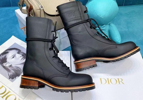 Черные женские ботинки Christian Dior DiorIron