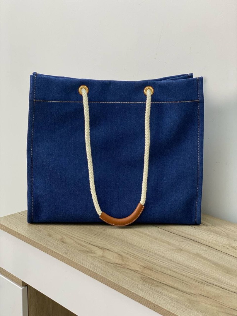 Женская пляжная сумка Celine синяя