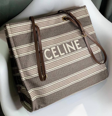 Женская пляжная сумка Celine серая