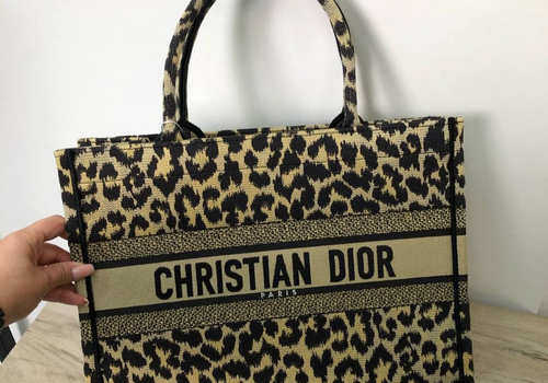 Сумка-тоут Christian Dior Book Tote 36 см леопард