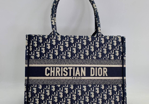 Сумка-тоут Christian Dior Book Tote 36 см синяя