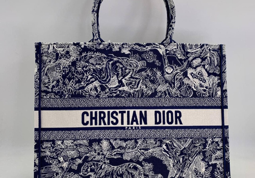 Сумка-тоут Christian Dior Book Tote 41 см синяя