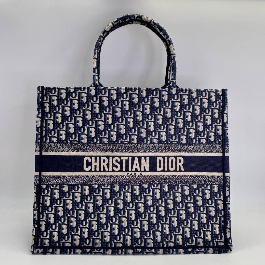 Сумка-тоут Christian Dior Book Tote 41 см синяя
