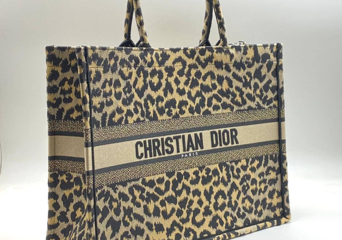 Сумка-тоут Christian Dior Book Tote 41 см леопард