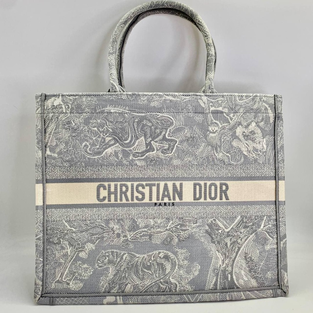 Сумка-тоут Christian Dior Book Tote 41 см серая