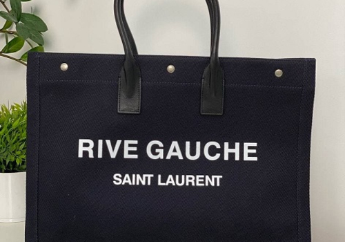 Кожаная черная сумка-тоут Saint Laurent
