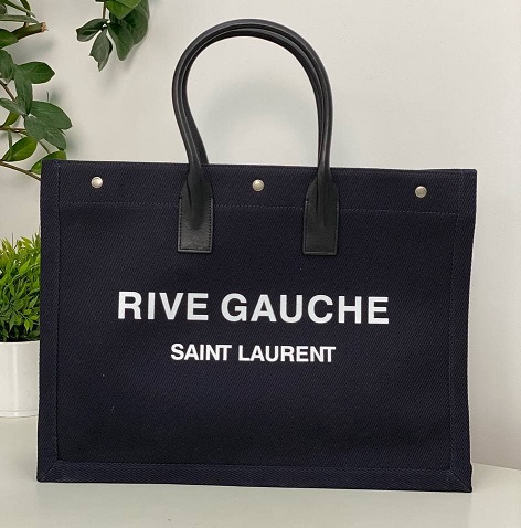 Кожаная черная сумка-тоут Saint Laurent