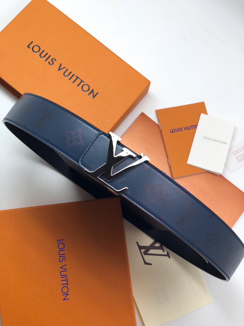 Синий ремень Louis Vuitton