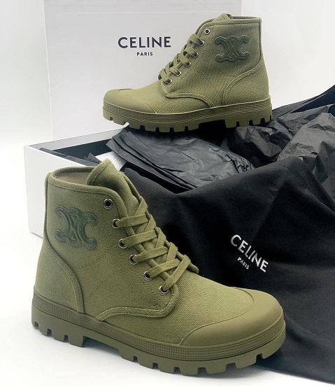 Женские ботинки Celine милитари