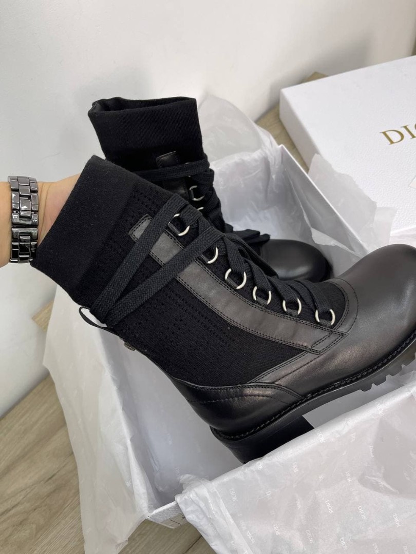 Женские ботинки Christian Dior Diorland черные
