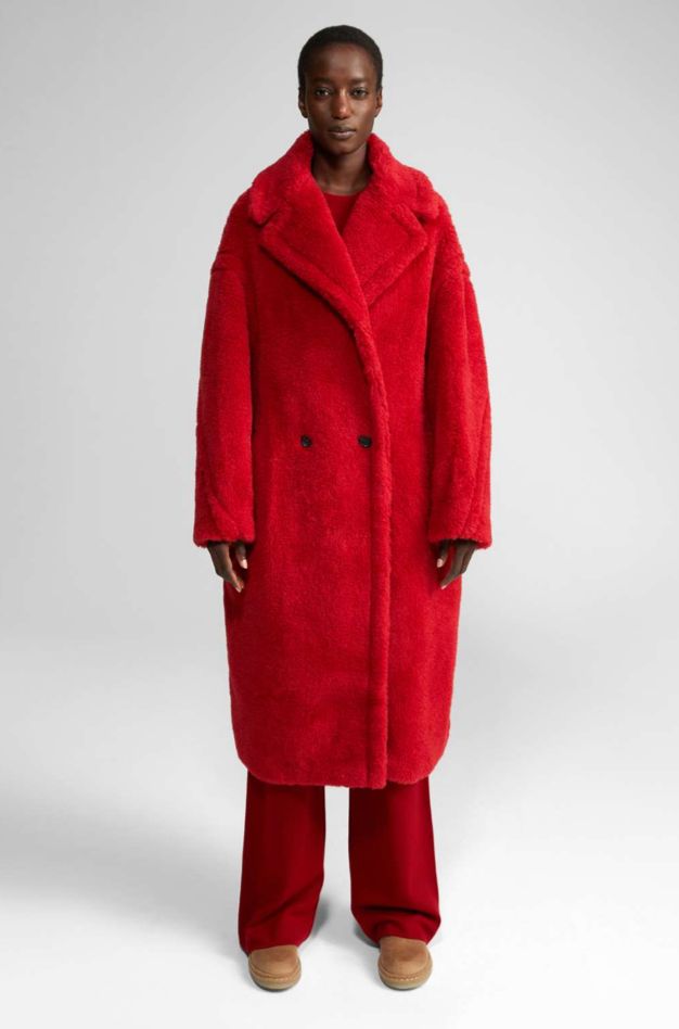 Женское пальто Max Mara красное