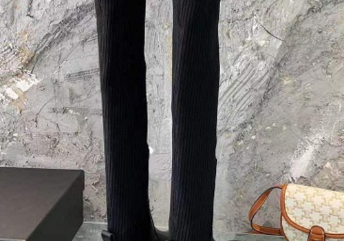 Женские сапоги Jil Sander черные кожаные