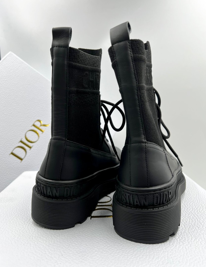 Черные женские ботинки Christian Dior