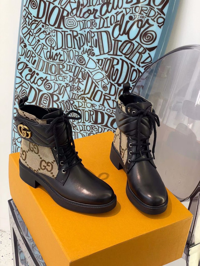 Женские ботинки Gucci LM-13142 – Lazurka Mall