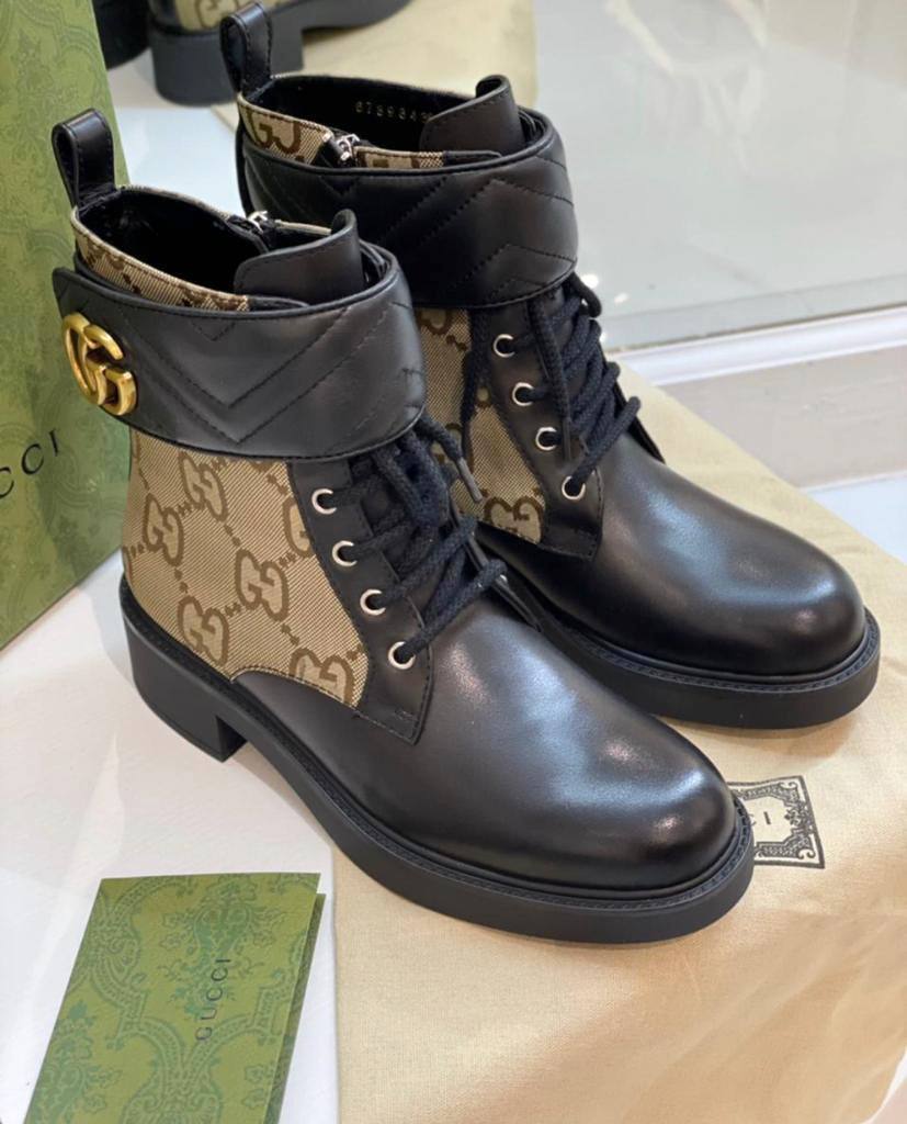 Женские ботинки Gucci LM-13142 – Lazurka Mall