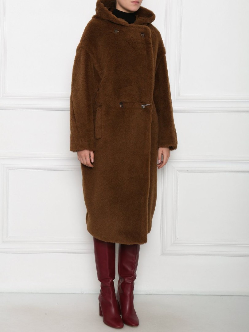 Женское пальто Max Mara коричневое