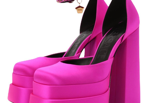 Женские туфли Versace розовые