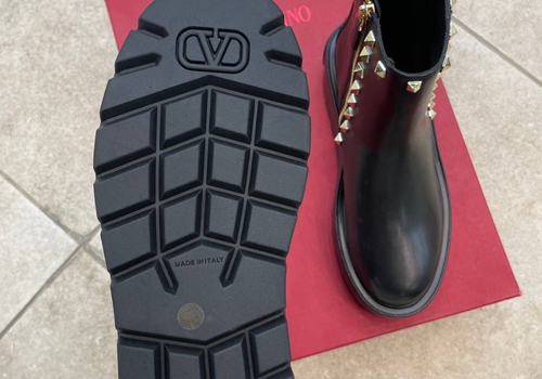 Кожаные ботинки на танкетке Valentino Garavani
